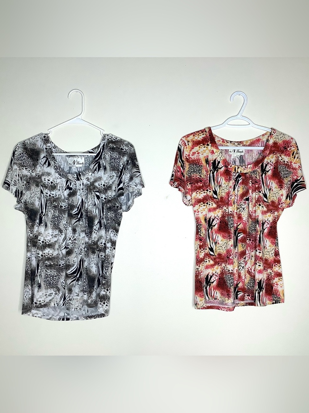 < Vintage N Touch Mixed Animal Print Pattern Blouse Bundle >